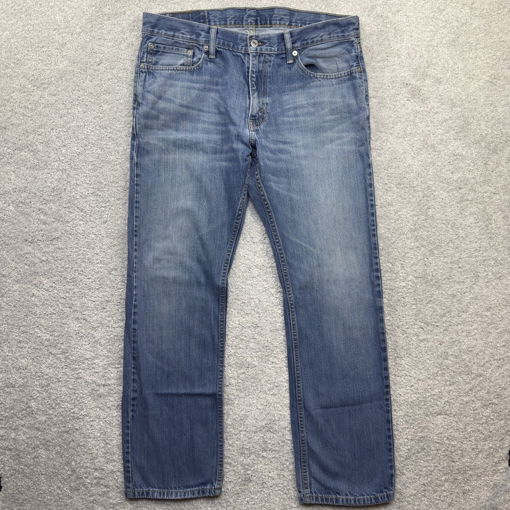 Levi's 514 Straight Fit Jeans Men's 34x32 Blue Medium Wash 100% Cotton Denim